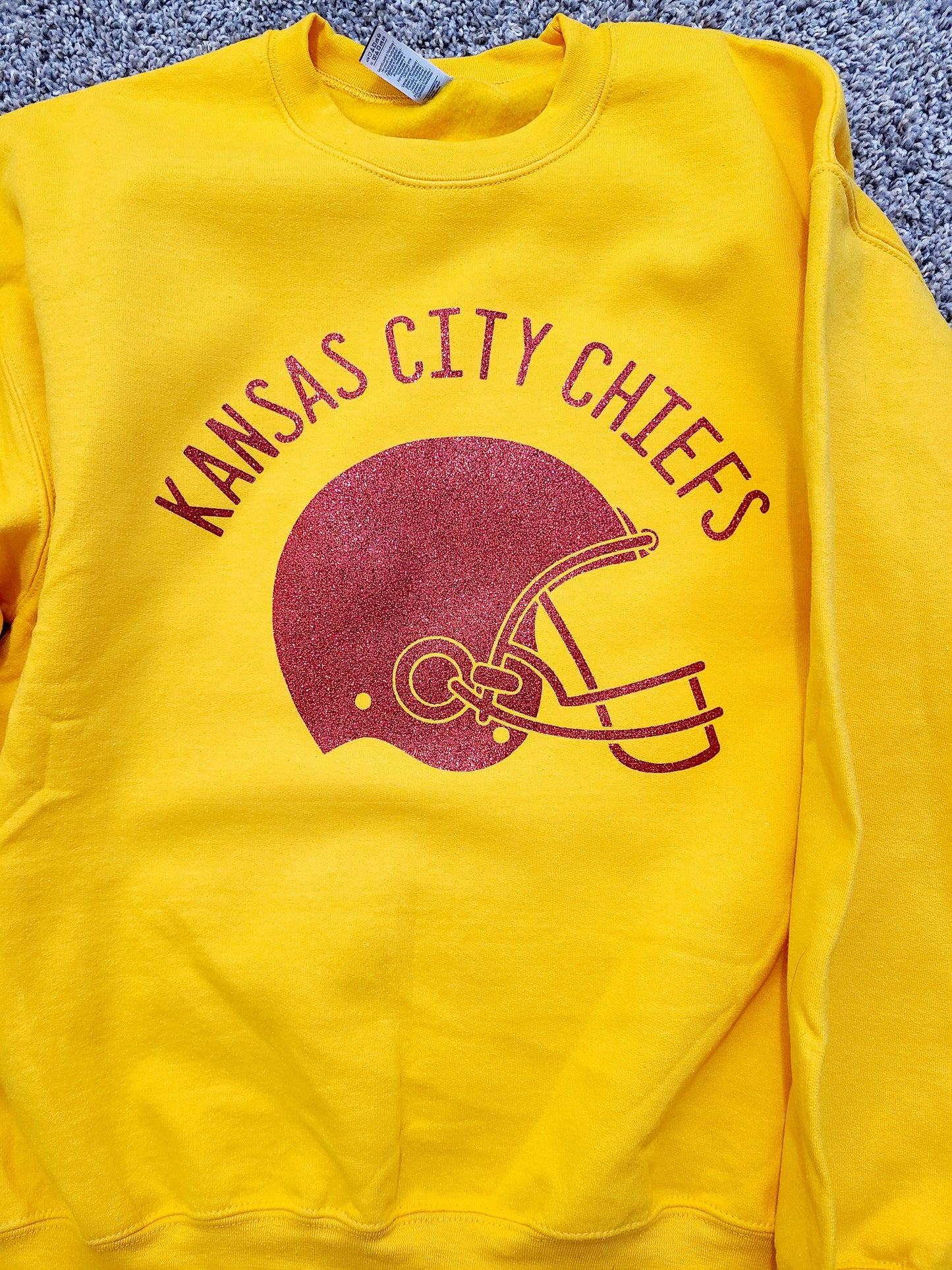 Kansas City Chiefs Helmet Sweatshirt - Kids