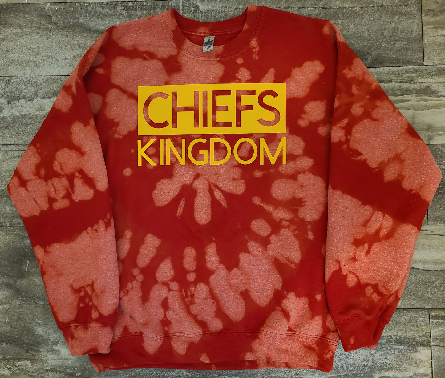 Tie Dye Chiefs Kingdom Crewneck - Kids