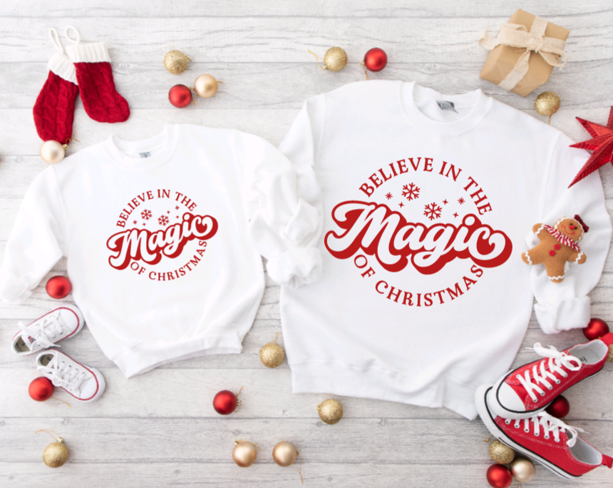 Believe in the Magic of Christmas Sweater - Kids